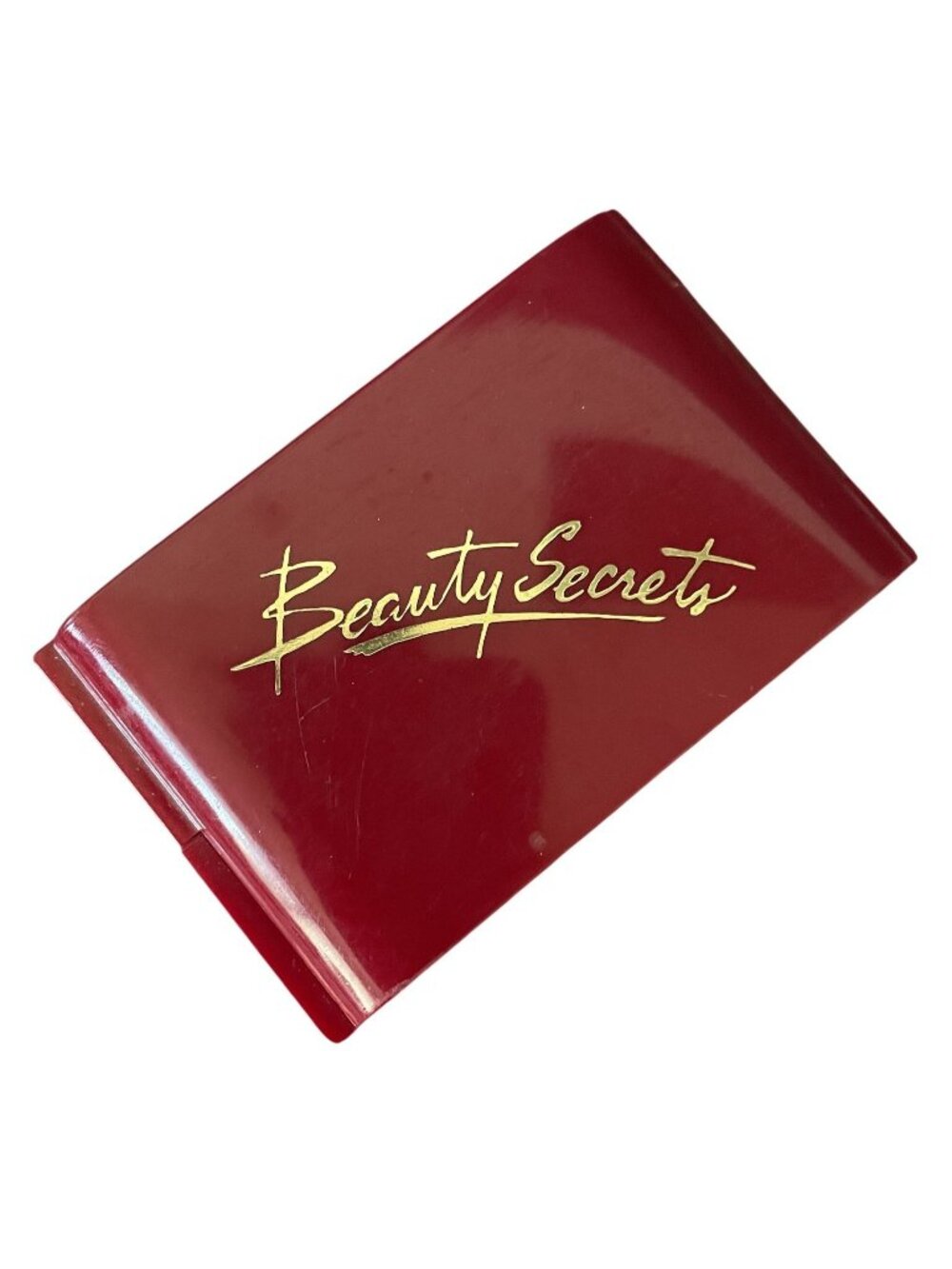 Beauty Secrets Compact Blush With Mirror & Brush In Red Case